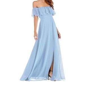 Blue bridesmaid dress